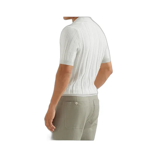 Button-Fastening Short-Sleeve Polo Shirt