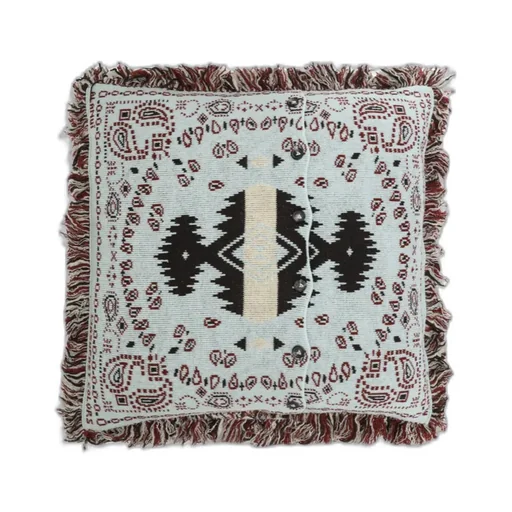 Alanui Jacquard Frayed Edge Bandana Pillow
