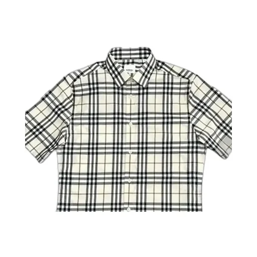 Plaid Short-Sleeved Shirt