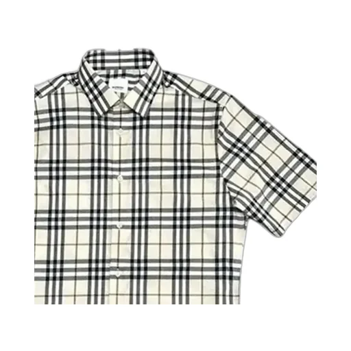 Plaid Short-Sleeved Shirt