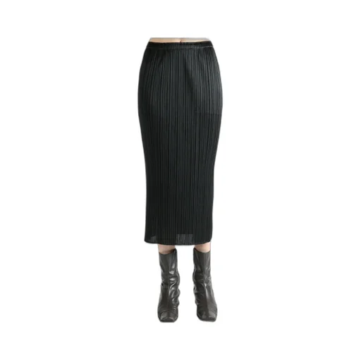 Pleats Please Issey Miyake Pleated Midi Skirt
