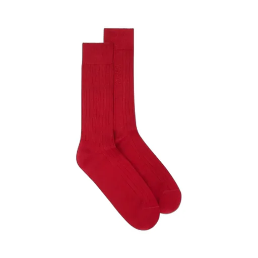 Versace Logo Embroidered Socks