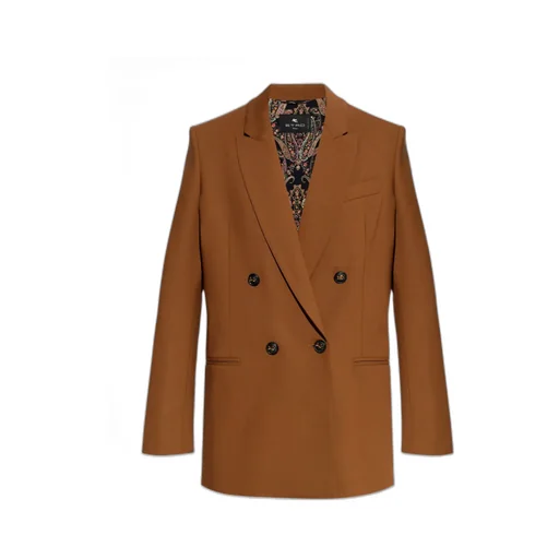 Etro Double-Breasted Long Sleeved Blazer