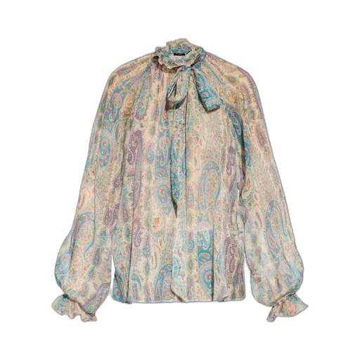 Etro Scarf-Detailed Long Sleeved Shirt