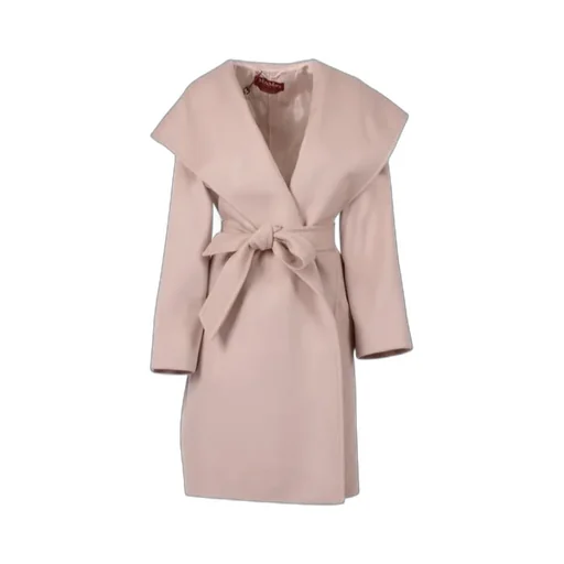 Max Mara Studio Newmang Belted Hooded Coat