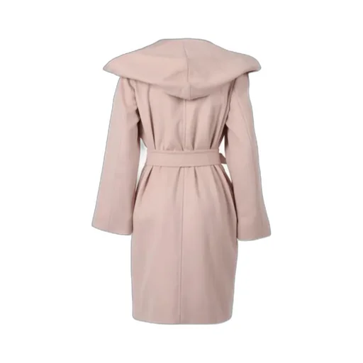 Max Mara Studio Newmang Belted Hooded Coat