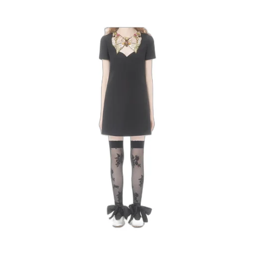 Valentino Embellished Bow Dress