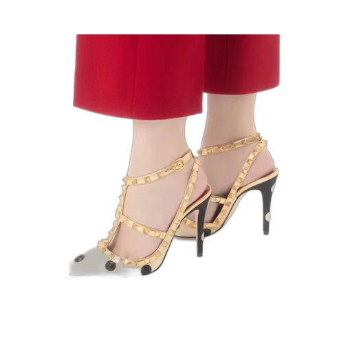 Rockstud Pump With Plus De Pois Embroidery 100Mm