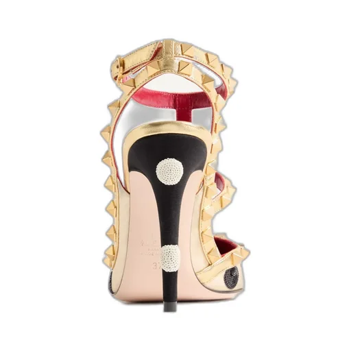 Rockstud Pump With Plus De Pois Embroidery 100Mm