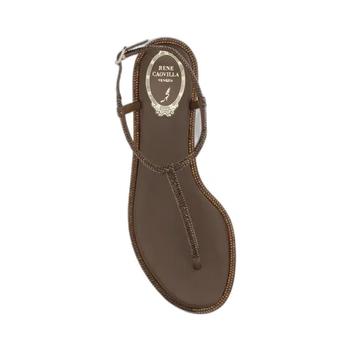 Ren Caovilla Diana Embellished Thong Sandals