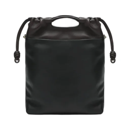 Flamenco Purse Tote Bag In Black/Chestnut Brown