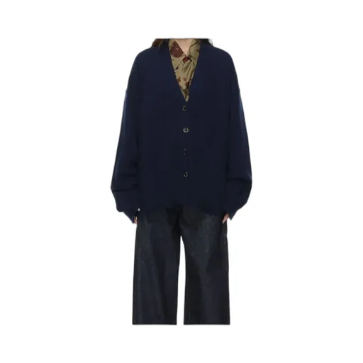Long-Sleeved Knitted Cardigan