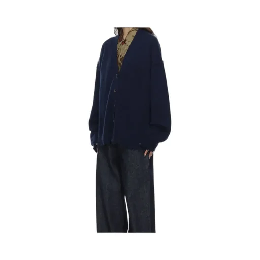 Long-Sleeved Knitted Cardigan