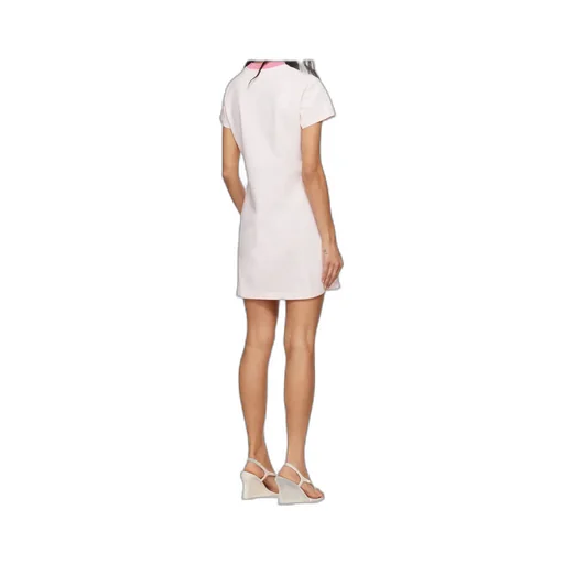 Pink Orange Mascot Printed T-Shirt Minidress