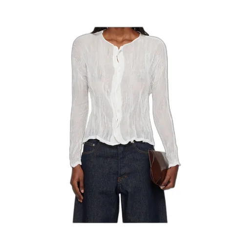 Button-Down Long-Sleeved Knitwear