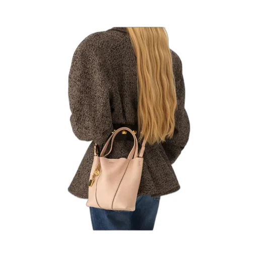 Chloé Spin Logo Printed Small Top Handle Bag