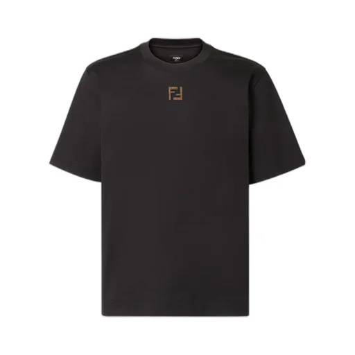 Fendi Ff Motif Crewneck T-Shirt