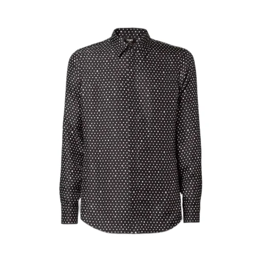 Fendi Micro Falena Dots Printed Long Sleeved Shirt