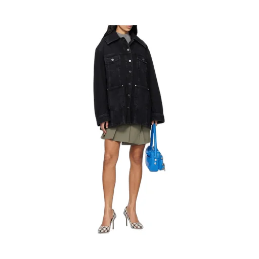 Ganni Long Sleeve Buttoned Denim Jacket