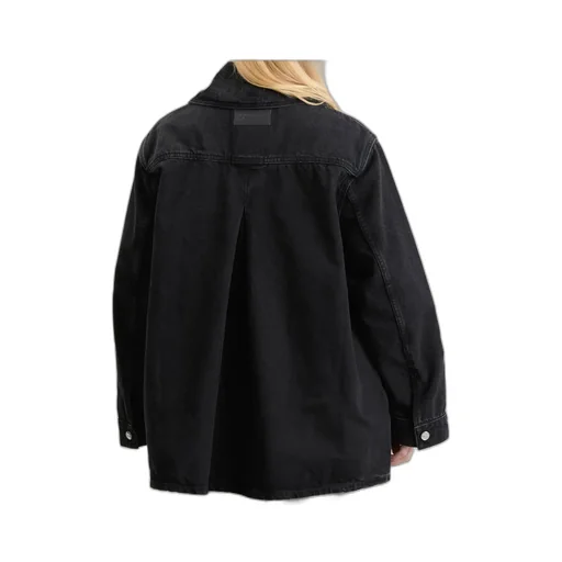 Ganni Long Sleeve Buttoned Denim Jacket