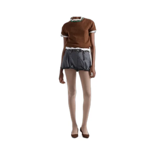 Prada Logo-Patch Shorts