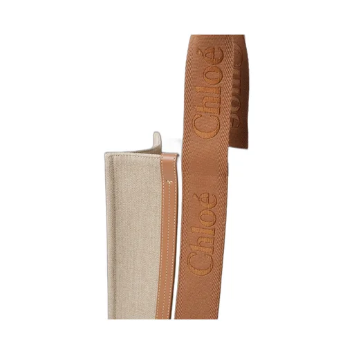Chloé Woody Logo Detailed Medium Tote Bag