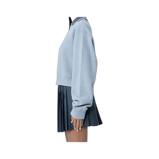 Logo-Embroidered Collared Sweatshirt