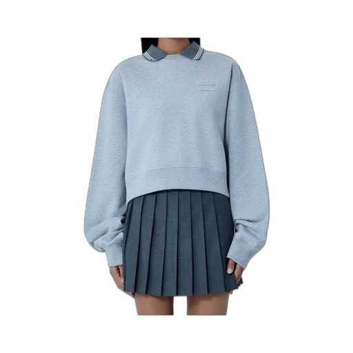 Logo-Embroidered Collared Sweatshirt