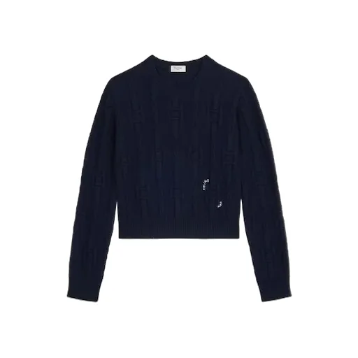 Crewneck Sweater In Chains Cashmere