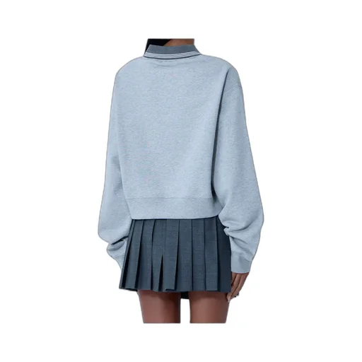 Logo-Embroidered Collared Sweatshirt