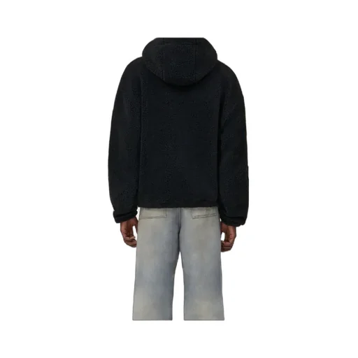 Amiri Fleece Zip-Up Drawstring Hoodie