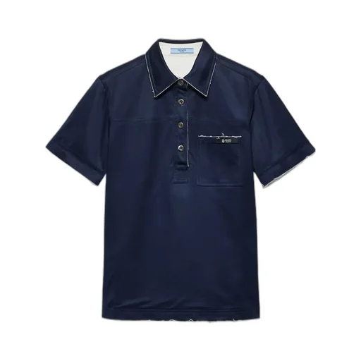 Prada Scotland Short-Sleeved Polo Shirt