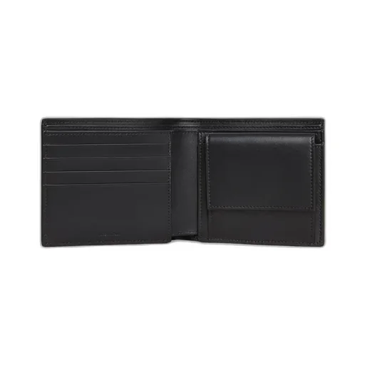 Bi-Fold Wallet In Grained Calfskin