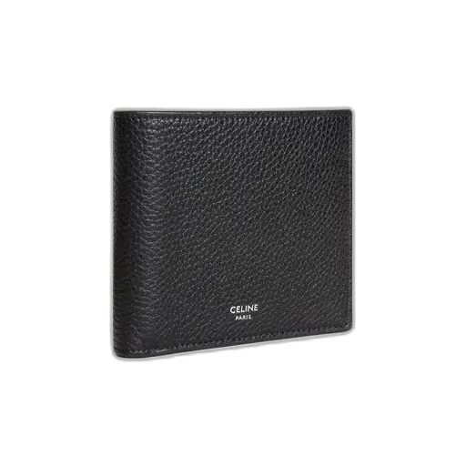 Bi-Fold Wallet In Grained Calfskin