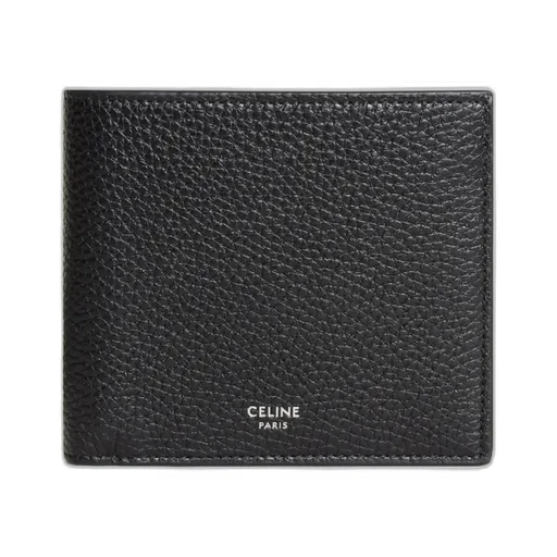 Bi-Fold Wallet In Grained Calfskin
