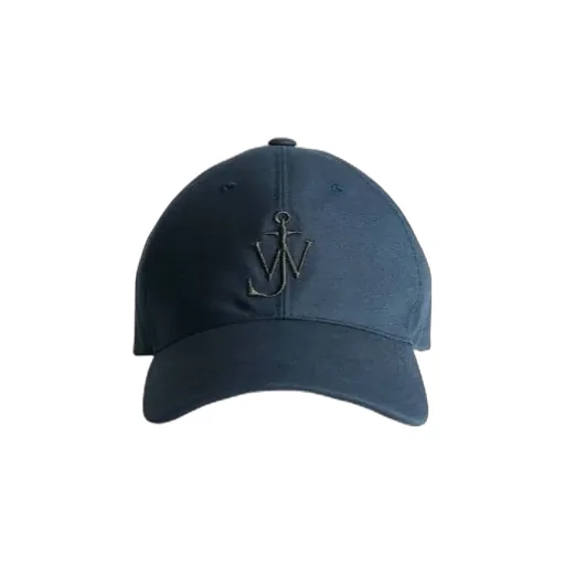 Jw Anderson Logo Embroidered Curved Peak Cap