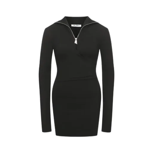 The Attico Stand Up Collar Mini Dress