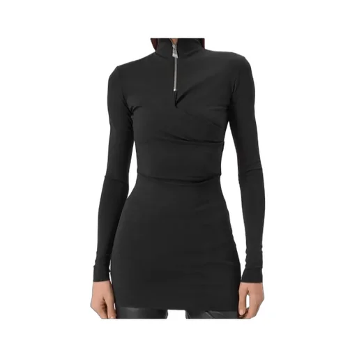 The Attico Stand Up Collar Mini Dress
