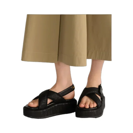 Open-Toed Platform Sandals