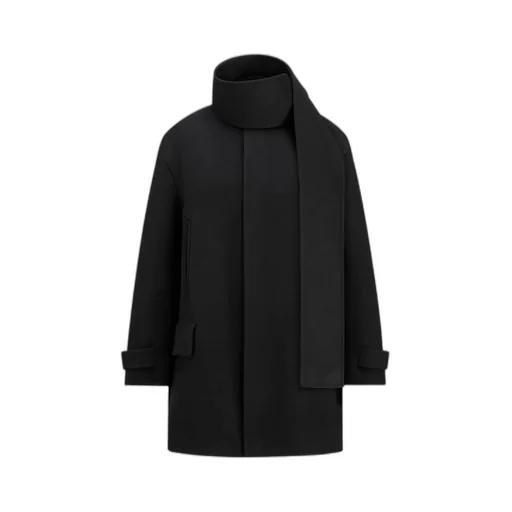Christian Dior Scarf Collar Long-Sleeved Coat