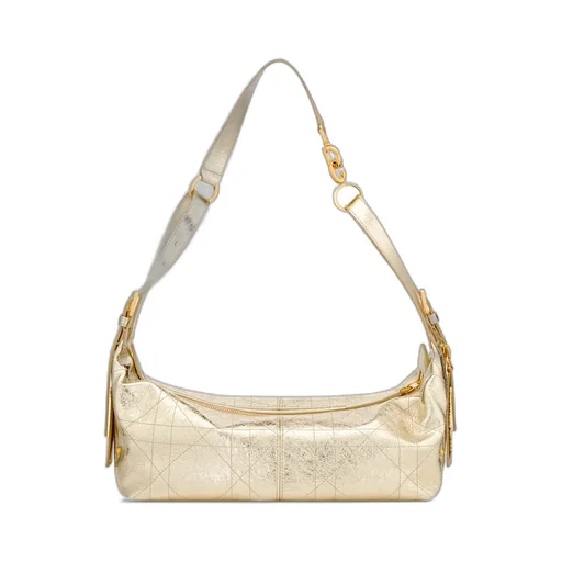 Medium D-Journey Bag In Crinkled Calfskin