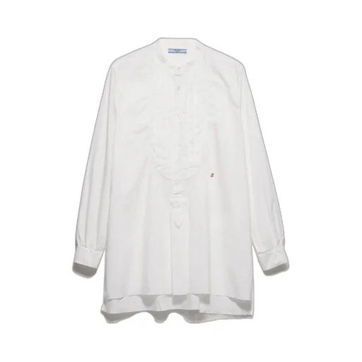 Prada Embroidered Long-Sleeved Shirt