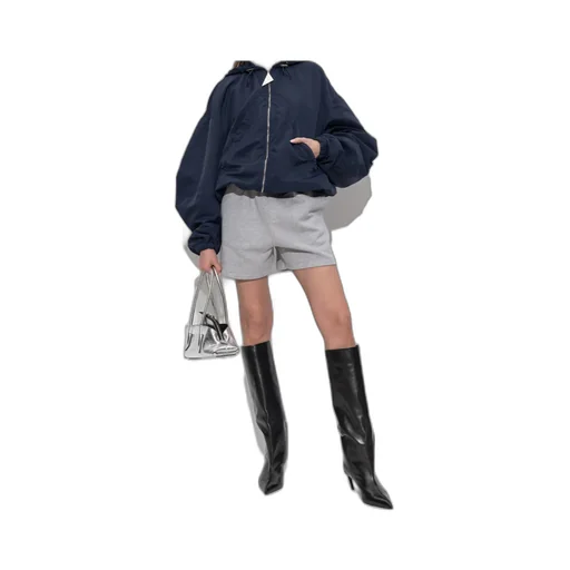 The Attico Logo Patch Drawstring Shorts