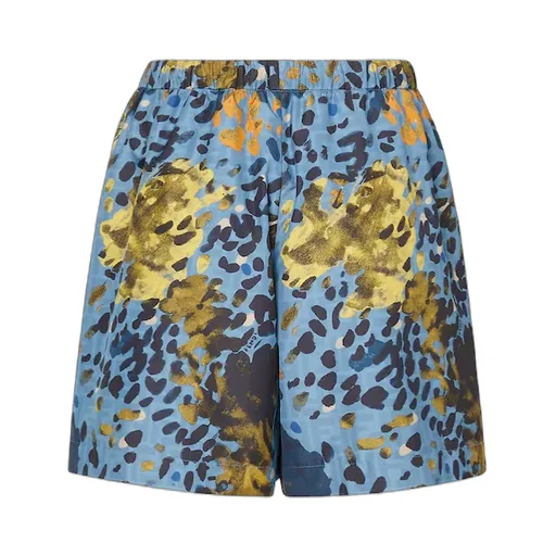 Fendi All-Over Falena Dots Print Drawstring Shorts