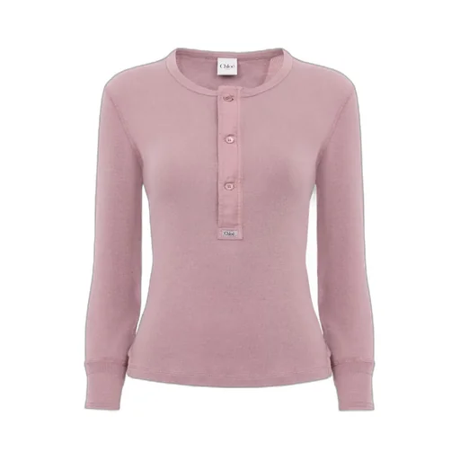 Chloé Fitted Henley Knitted Shirt