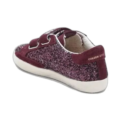 Golden Goose Kids Glittered Touch-Strap Sneakers