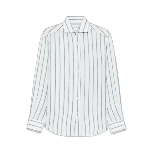 Striped Button-Down Shirt