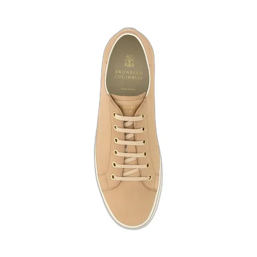 Brunello Cucinelli Round Toe Lace-Up Sneakers