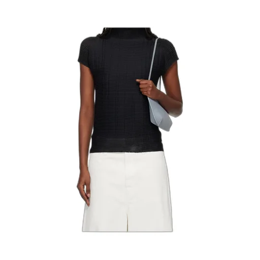 Pleated Short-Sleeved T-Shirt