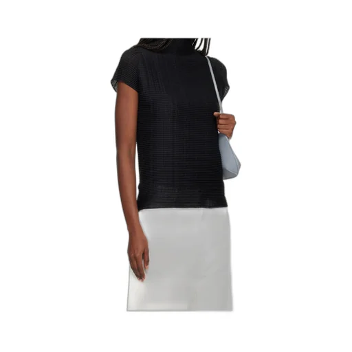 Pleated Short-Sleeved T-Shirt